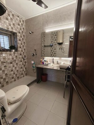 Bathroom in 4 BHK Builder Floor at Greater Kailash ii – for Rent