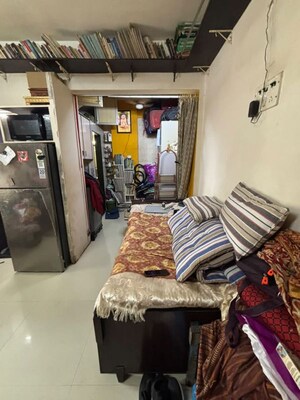 Living Room in 1 RK Apartment at Yamuna CHS Dahisar East, Dahisar East – for Sale