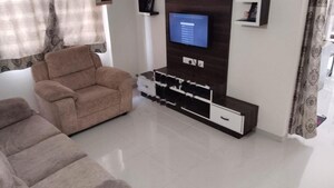 Living Room in 3 BHK Apartment at DSR White Waters, Gunjur – for Rent