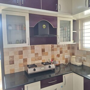 Kitchen in 3 BHK Apartment at DSR White Waters, Gunjur – for Rent