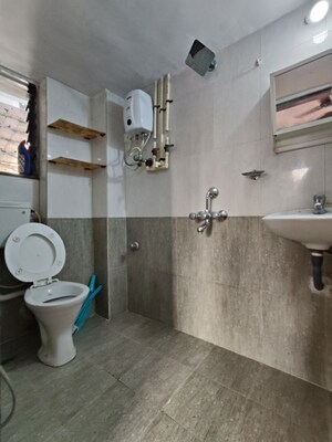 Bathroom in 2 BHK Apartment at Crystal Tower, Parel – for Rent