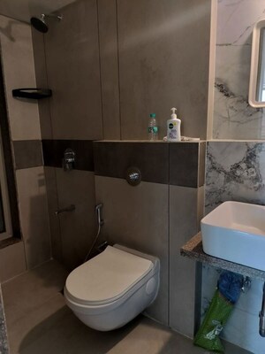 Bathroom in 2 BHK Apartment at Gurukrupa Marina Enclave Wing K And L Phase I, Malad West – for Rent