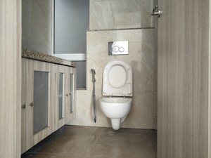 Bathroom in 1 BHK Apartment at Gala Swayam, Mahim West – for Rent