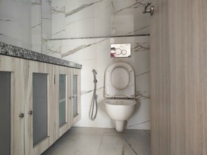 Bathroom in 1 BHK Apartment at Gala Swayam, Mahim West – for Rent
