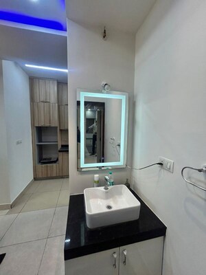 Bathroom in 3 BHK Apartment at Prestige High Fields, Gachibowli – for Rent
