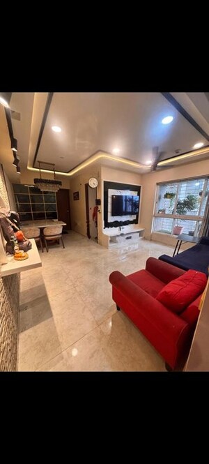 Living Room in 2 BHK Apartment at Lodha Amara, Kolshet Road – for Rent