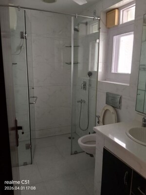 Bathroom in 3 BHK Builder Floor at Defence Colony – for Rent