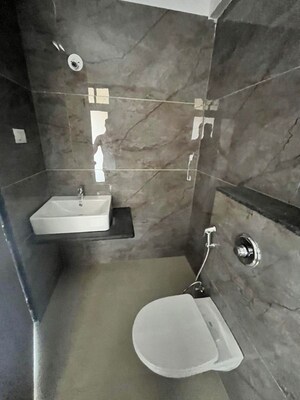 Bathroom in 3 BHK Apartment at Sankla Sommet, Bhugaon – for Rent