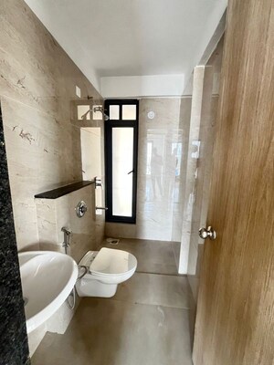 Bathroom in 3 BHK Apartment at Sankla Sommet, Bhugaon – for Rent