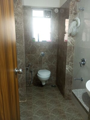Bathroom in 1 RK Apartment at Terraform Everest Countryside Marigold, Ghodbunder Road – for Rent