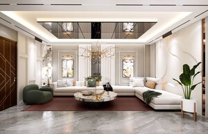 Living Room in 3 BHK Builder Floor at Sushant Lok I – for Sale