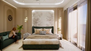 Bedroom in 3 BHK Builder Floor at Sushant Lok I – for Sale