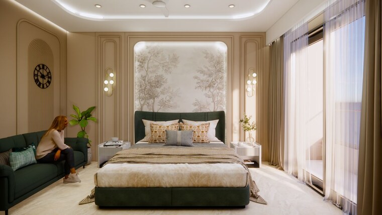 Bedroom, sushant lok i 3 Bedroom 1840 Sq.Ft. Builder Floor In Sushant Lok I Gurgaon 10454829