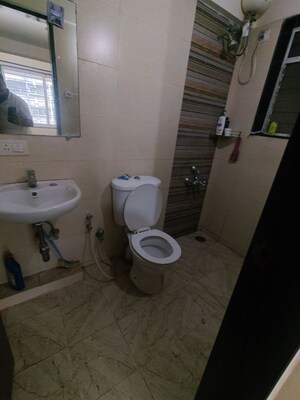 Bathroom in 1 BHK Apartment at Lokhandwala Spring Grove, Kandivali East – for Rent