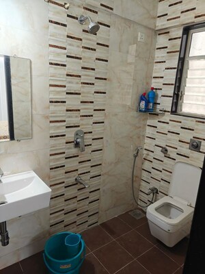 Bathroom in 2 BHK Apartment at Janhavi CHS Kothrud, Kothrud – for Rent