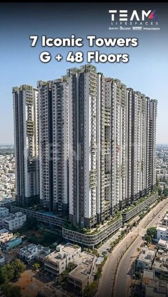 3 BHK + Pooja Room,Servant Room,Study Room,Extra Room Apartment For Sale in Team4 Aria