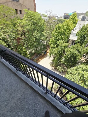 Balcony in Studio Builder Floor at Sushant Lok ii – for Rent