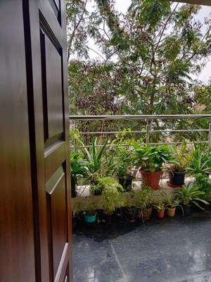 Balcony in 3 BHK Builder Floor at Indiranagar – for Rent