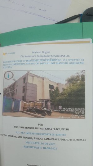  Industrial Plot – Exterior View View at Imt Manesar - for Sale