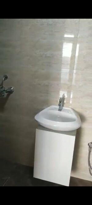 Bathroom in 1 BHK Apartment at MJ Shah Centrio, Govandi – for Rent