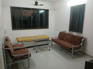Living Room in 1 BHK Apartment at New Hill View CHS, Kasarvadavali – for Rent