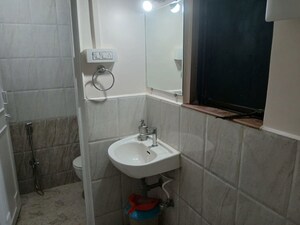 Bathroom in 1 BHK Apartment at New Hill View CHS, Kasarvadavali – for Rent