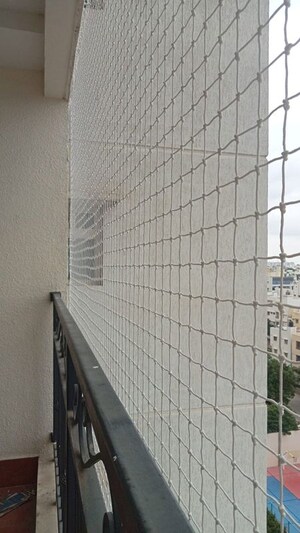 Balcony in 3 BHK Apartment at L&T Raintree Boulevard, Hebbal – for Rent
