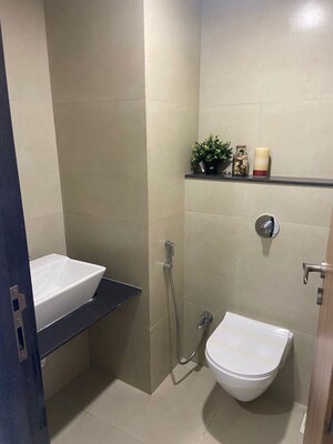 Bathroom in Studio Apartment at Vilas Javdekar Indilife, Wakad – for Rent