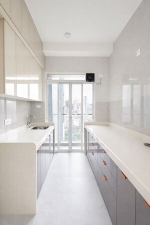 Kitchen in 3 BHK Apartment at JVM Monica Gardens, Mulund East – for Rent