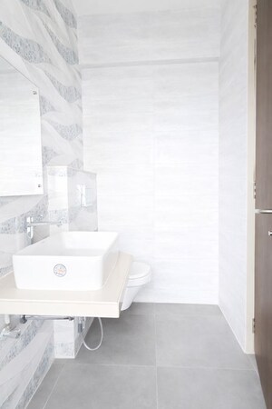 Bathroom in 3 BHK Apartment at JVM Monica Gardens, Mulund East – for Rent