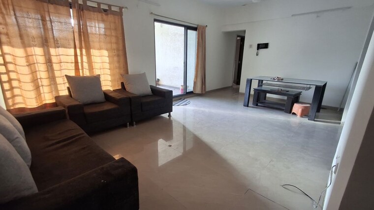 Living Room, pebbles-i 3 Bedroom 1300 Sq.Ft. Apartment In Bavdhan Pune 10457027