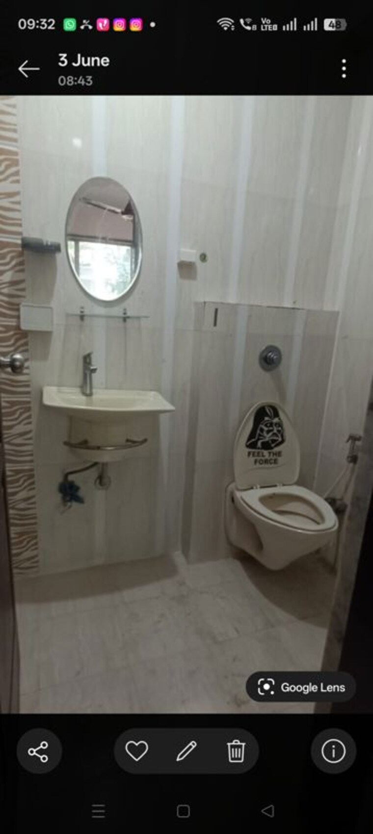 Bathroom, sarla-garden 2 Bedroom 1000 Sq.Ft. Apartment In Vakola Mumbai 10457038