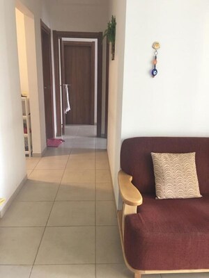 Living Room in 2 BHK Apartment at Bhartiya Nikoo Homes, Thanisandra Main Road – for Rent