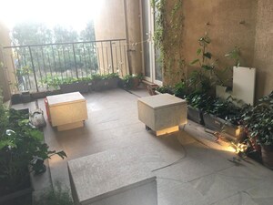 Living Room in 2 BHK Apartment at Bhartiya Nikoo Homes, Thanisandra Main Road – for Rent
