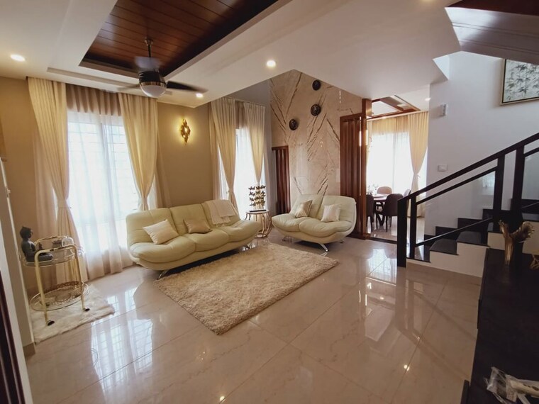 Living Room, daiwik-salvina-sapphire 4 Bedroom 3750 Sq.Ft. Villa In Whitefield Bangalore 10457229