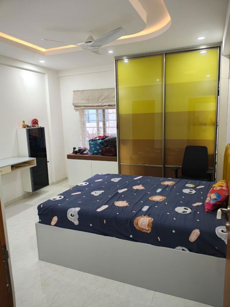 Bedroom, crown-whistling-woods 3 Bedroom 1940 Sq.Ft. Apartment In Kokapet Hyderabad 10457223