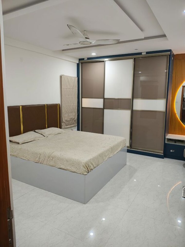 Bedroom, crown-whistling-woods 3 Bedroom 1940 Sq.Ft. Apartment In Kokapet Hyderabad 10457223