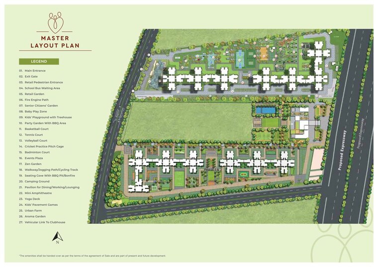 Master Plan, godrej-ananda 3 Bedroom 75 Sq.Mt. Apartment In Bagaluru Bangalore 10435545