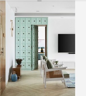 Living Room in 3 BHK Builder Floor at Green Park Extension – for Rent