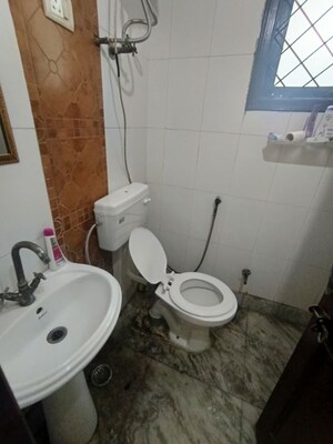 Bathroom in 2 BHK Builder Floor at Malviya Nagar – for Rent