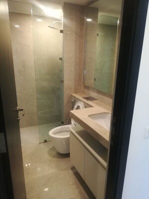 Bathroom in 2 BHK Apartment at Hiranandani Atlantis, Powai – for Rent