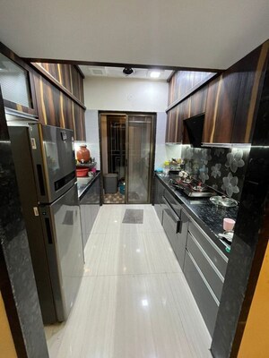 Kitchen in 2 BHK Apartment at Runwal Gardens Phase I, Dombivli East – for Rent