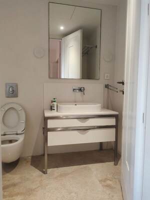 Bathroom in 3.5 BHK Apartment at Lodha Fiorenza, Goregaon East – for Rent