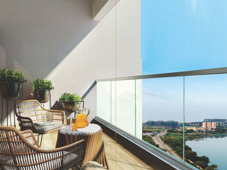Balcony, duville-riverdale-grove 3 Bedroom 1600 Sq.Ft. Apartment In Kharadi Pune 10457984