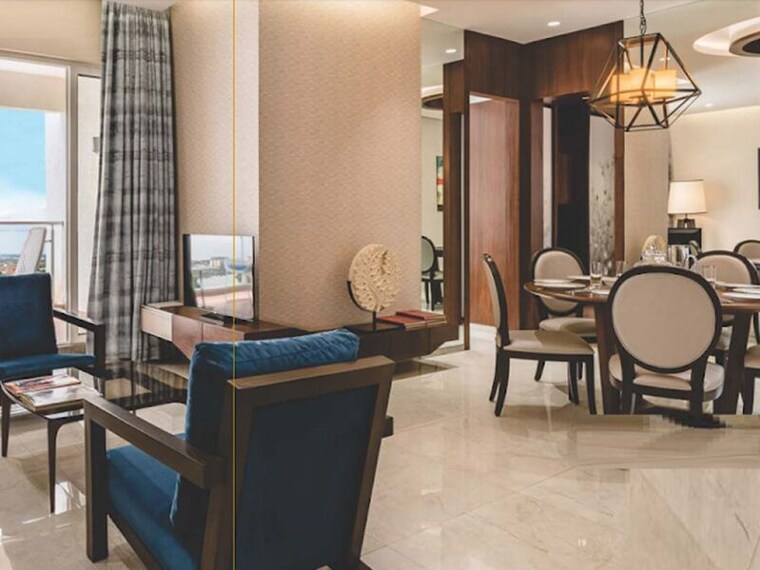 Living Room, duville-riverdale-grove 3 Bedroom 1600 Sq.Ft. Apartment In Kharadi Pune 10457984