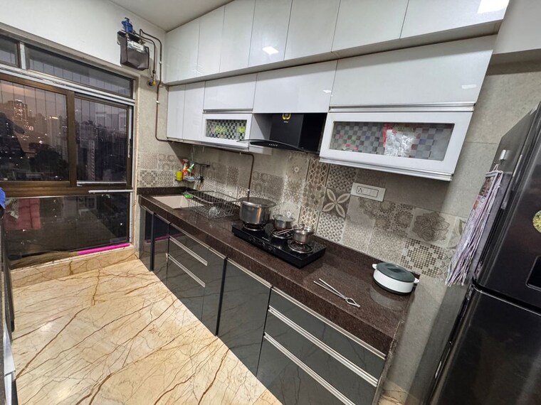 Kitchen, satellite-tower 3 Bedroom 1200 Sq.Ft. Apartment In Goregaon East Mumbai 10457983