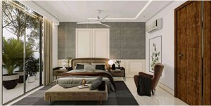 Bedroom in 4 BHK Builder Floor at Auram Floor, South City 2 – for Sale