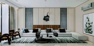Living Room in 4 BHK Builder Floor at Auram Floor, South City 2 – for Sale