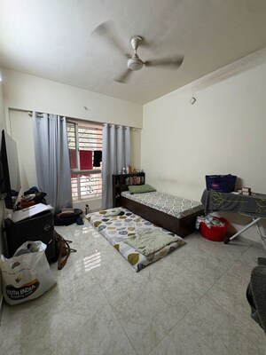 Living Room in 1 BHK Apartment at Lodha Amara, Kolshet Road – for Rent