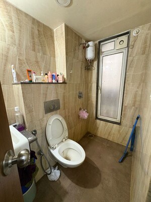 Bathroom in 1 BHK Apartment at Lodha Amara, Kolshet Road – for Rent